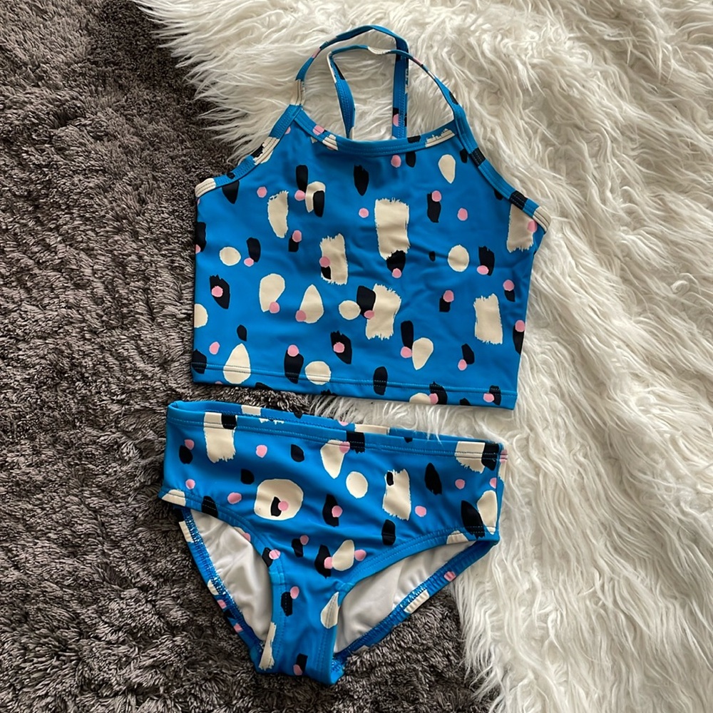 Hanna Andersson 2Pc Swimsuit Leopard Bikini